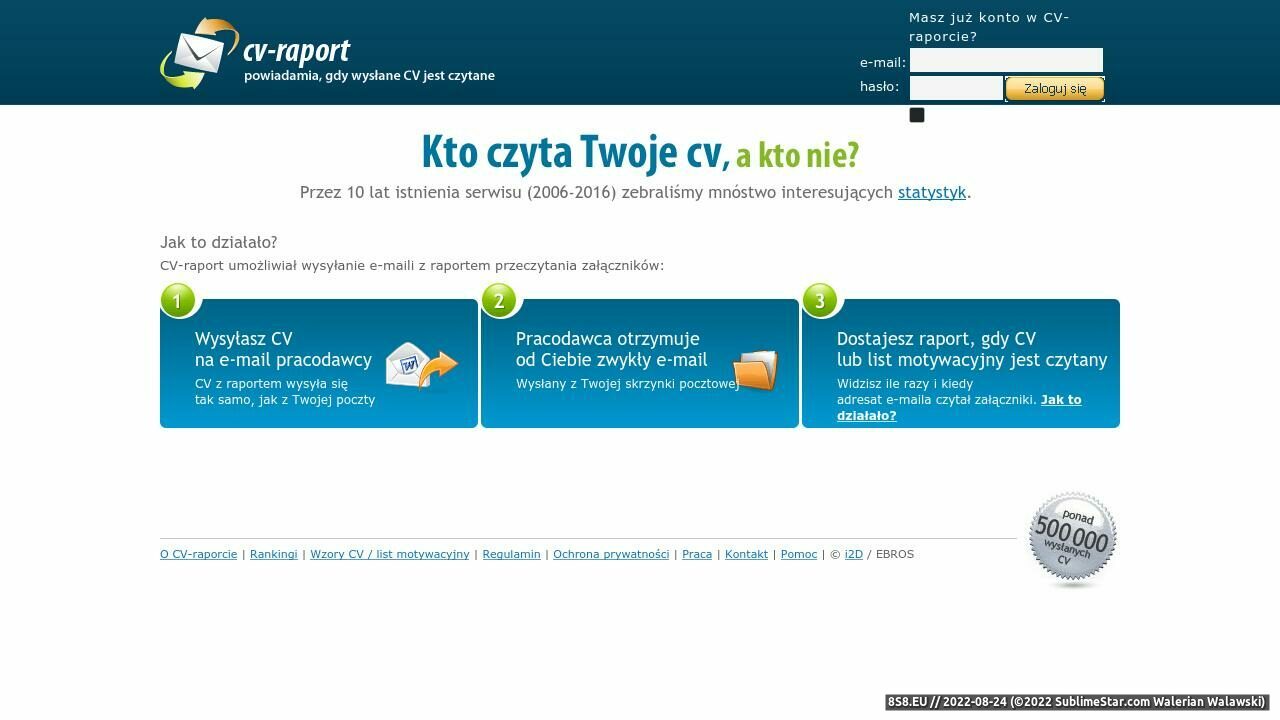 Wzory CV i listów motywacyjnych (strona www.cv-raport.pl - Cv-raport.pl)
