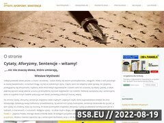 Miniaturka cytaty-aforyzmy-sentencje.pl (Cytaty, aforyzmy i sentencje)