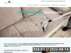 Miniaturka www.czyszczenie-kanapy-warszawa.com (Strona firmy czyszczącej kanapy w Warszawie)