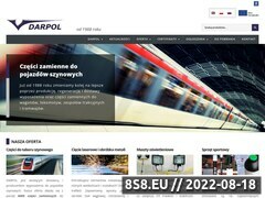 Zrzut strony DarPol Bydgoszcz - laserowe cięcie metali oraz produkcja i usługi dla kolejnictw