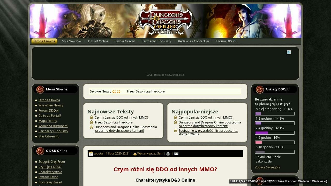 Zrzut ekranu Dungeons & Dragons Online PL