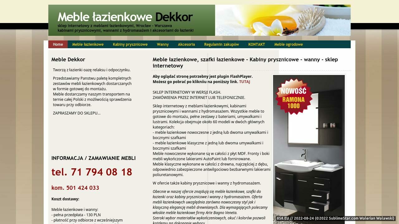 Meble łazienkowe (strona www.dekkor.eu - Dekkor.eu)