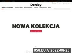 Zrzut strony Denley.pl Sklep Internetowy Odzież Płaszcze Kurtki Koszule Męskie
