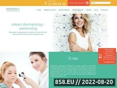 Miniaturka strony Dermedica oferuje usugi medyczne w zakresie dermatologii.