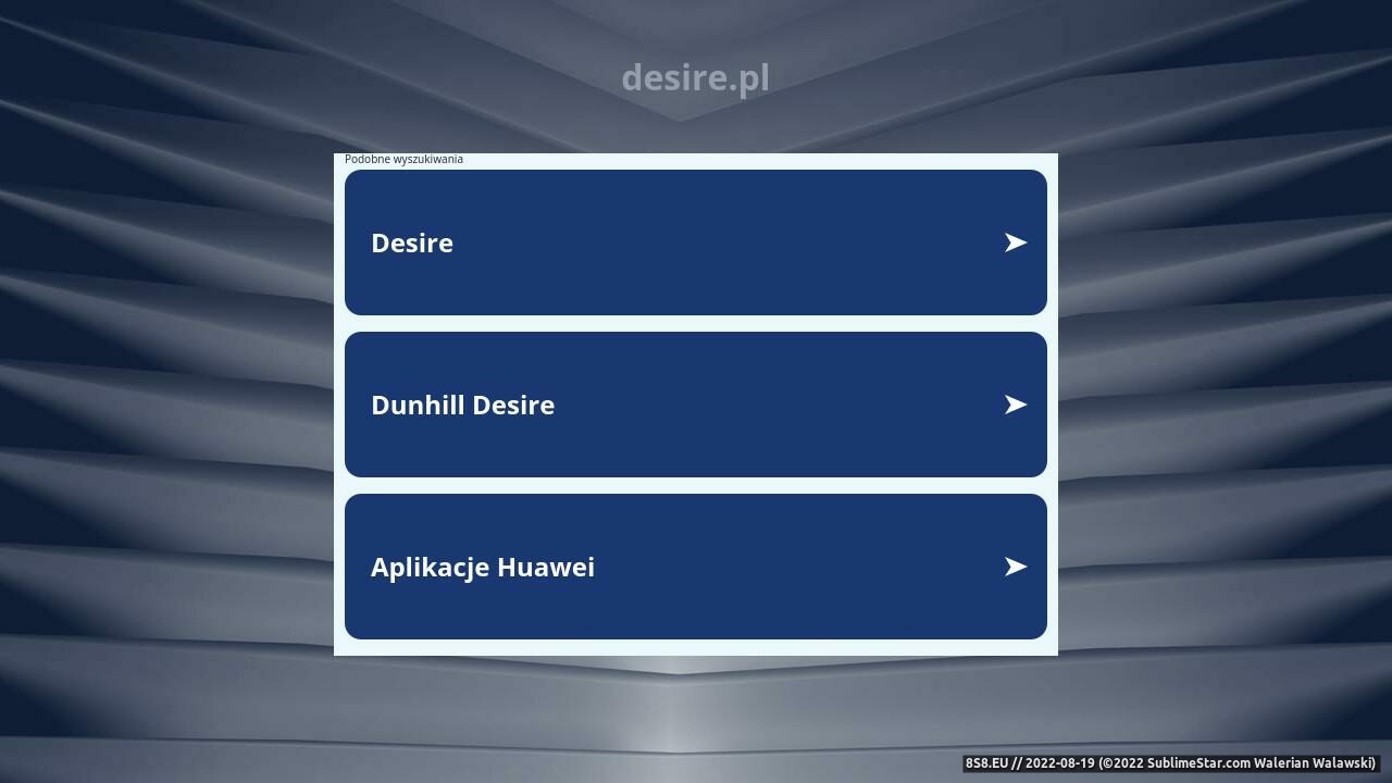Zrzut ekranu Radio internetowe Desire - Pragnienie Dobrej Muzyki