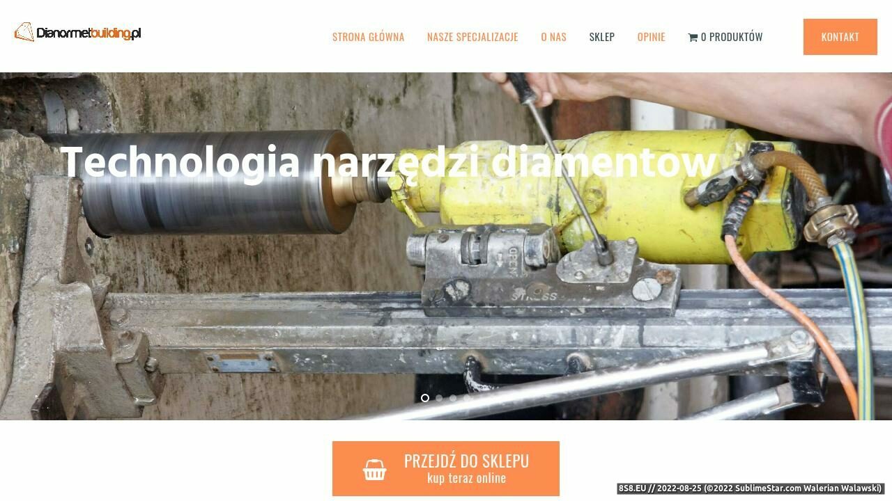 Producent i dostawca narzędzi diamentowych (strona dianormetbuilding.pl - Glass&stone Dianormet)