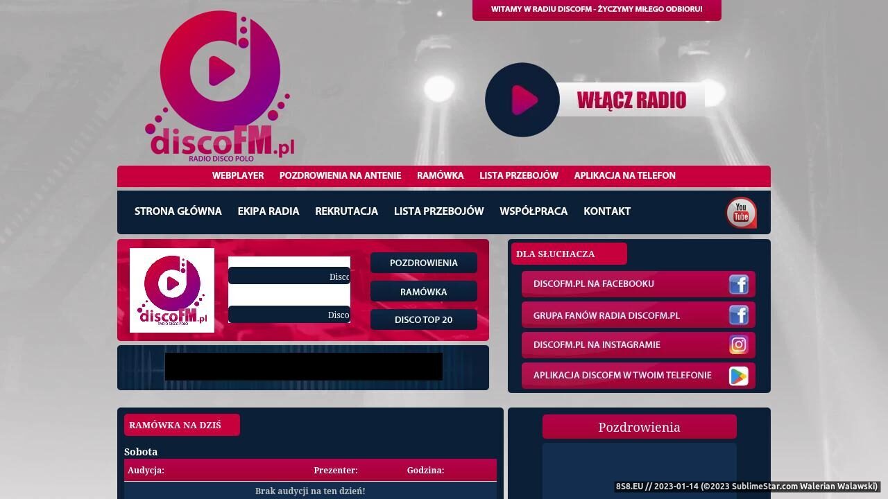 Radio Internetowe DiscoFM - Najlepsza Muzyka  (strona discofm.pl - Discofm.pl)