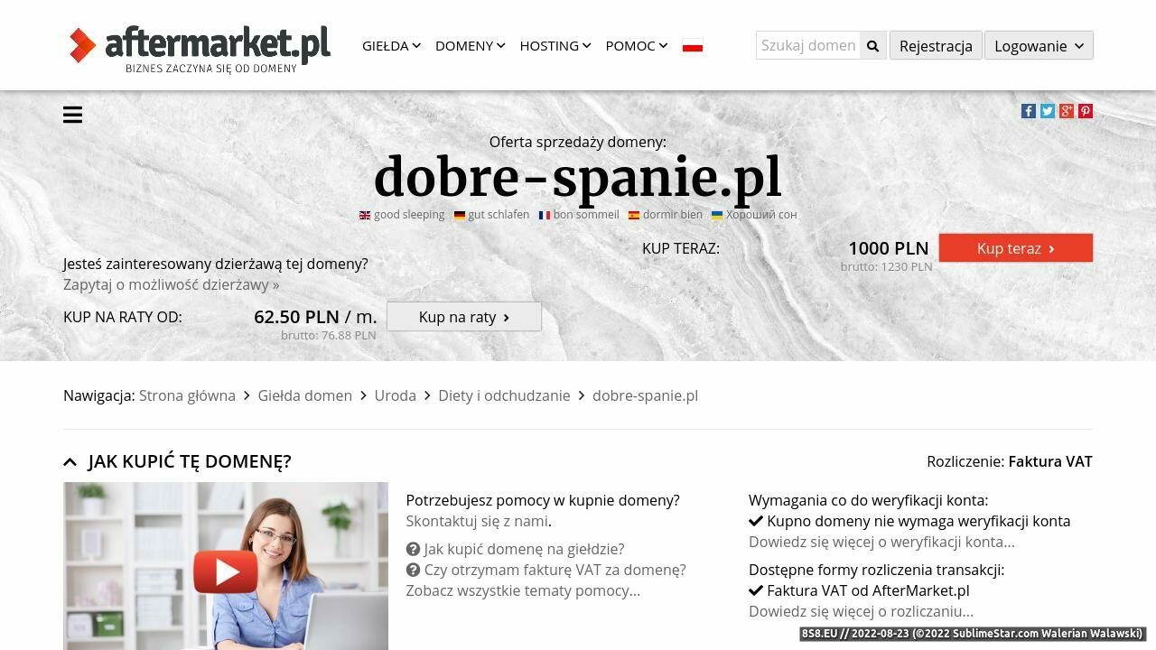 Dobre noclegi (strona dobre-spanie.pl - Dobre-spanie.pl)