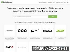 Miniaturka www.dobrekupony.pl (Baza kuponów rabatowych i promocji w sklepach internetowych)