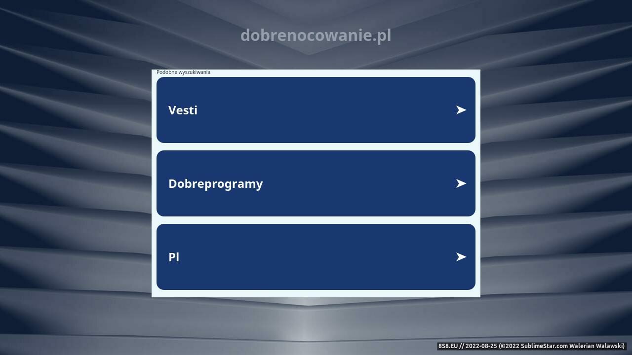 Dobrenocowanie.pl - baza noclegowa (strona www.dobrenocowanie.pl - Dobrenocowanie.pl)