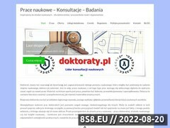 Miniaturka domeny www.doktoraty.pl
