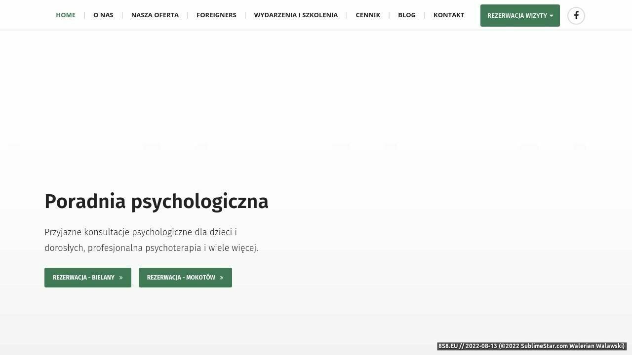 Usługi psychologiczne, psychoterapia oraz psychiatra (strona dom-rozwoju.pl - Dom Rozwoju Psycholog)