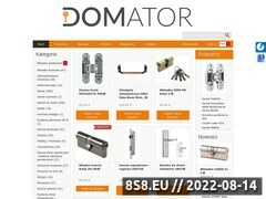 Miniaturka domator.net.pl (Hurtownia internetowa oferująca drzwi, <strong>zamki</strong> itp.)