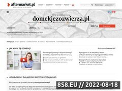 Miniaturka domeny www.domekjezozwierza.pl