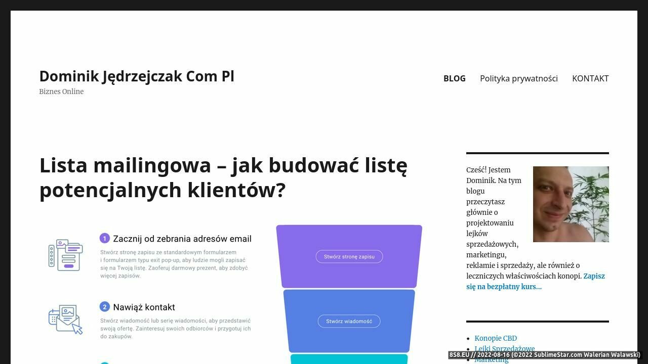 Nasiona konopi, białko konopne oraz olej CBD (strona dominikjedrzejczak.com.pl - Konopie Siewne CBD)