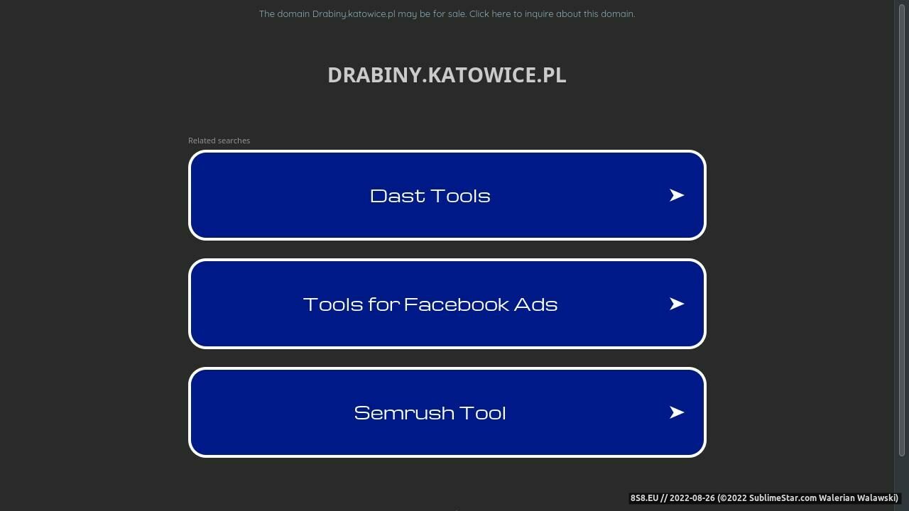 Zrzut ekranu Drabiny aluminowe - Katowice