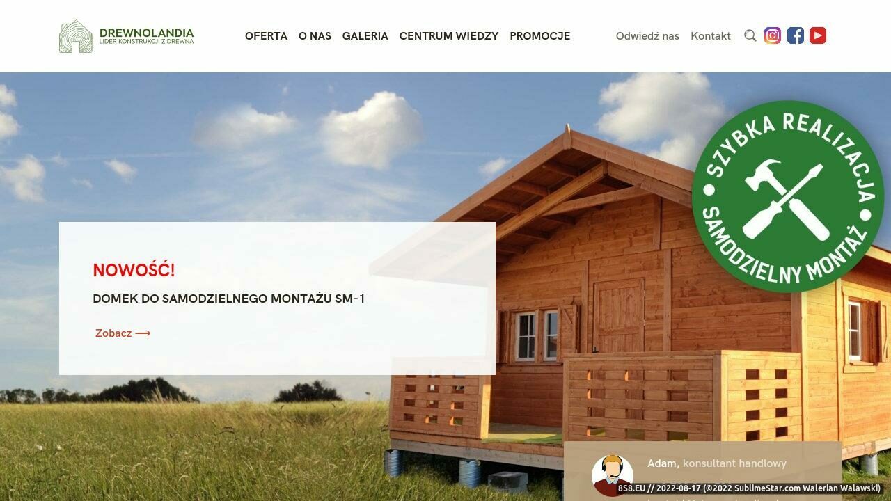 Zrzut ekranu Domki, altany i wiaty drewniane