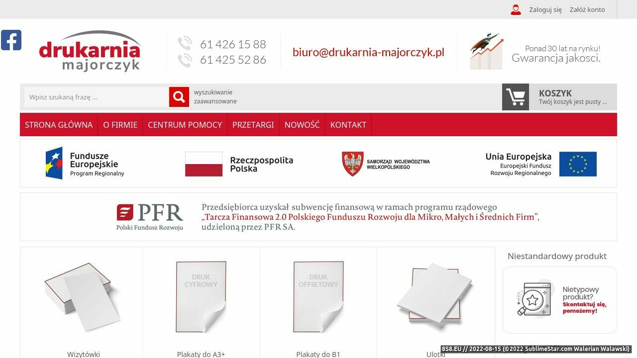 Druk etykiet (strona www.drukarnia-majorczyk.pl - Drukarnia-majorczyk.pl)