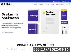 Miniaturka drukarniagama.pl (Pudełka kartonowe, druki oraz opakowania z nadrukiem)