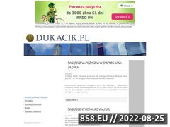 Miniaturka www.dukacik.pl (Serwis finansowy o bankowych ofertach)