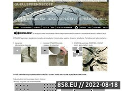 Miniaturka strony Dynacem - rodek do rozrywania betonu, kruszenia i niszczenia kamienia
