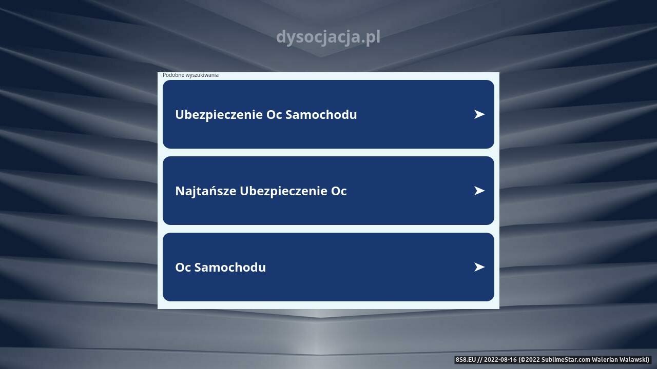 Dysocjacja - serwis chemiczny (strona dysocjacja.pl - Dysocjacja.pl)