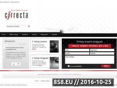 Miniaturka e-correcta.pl (Biuro pomocy prawnej, księgowość, pomoc on-line - Correcta)