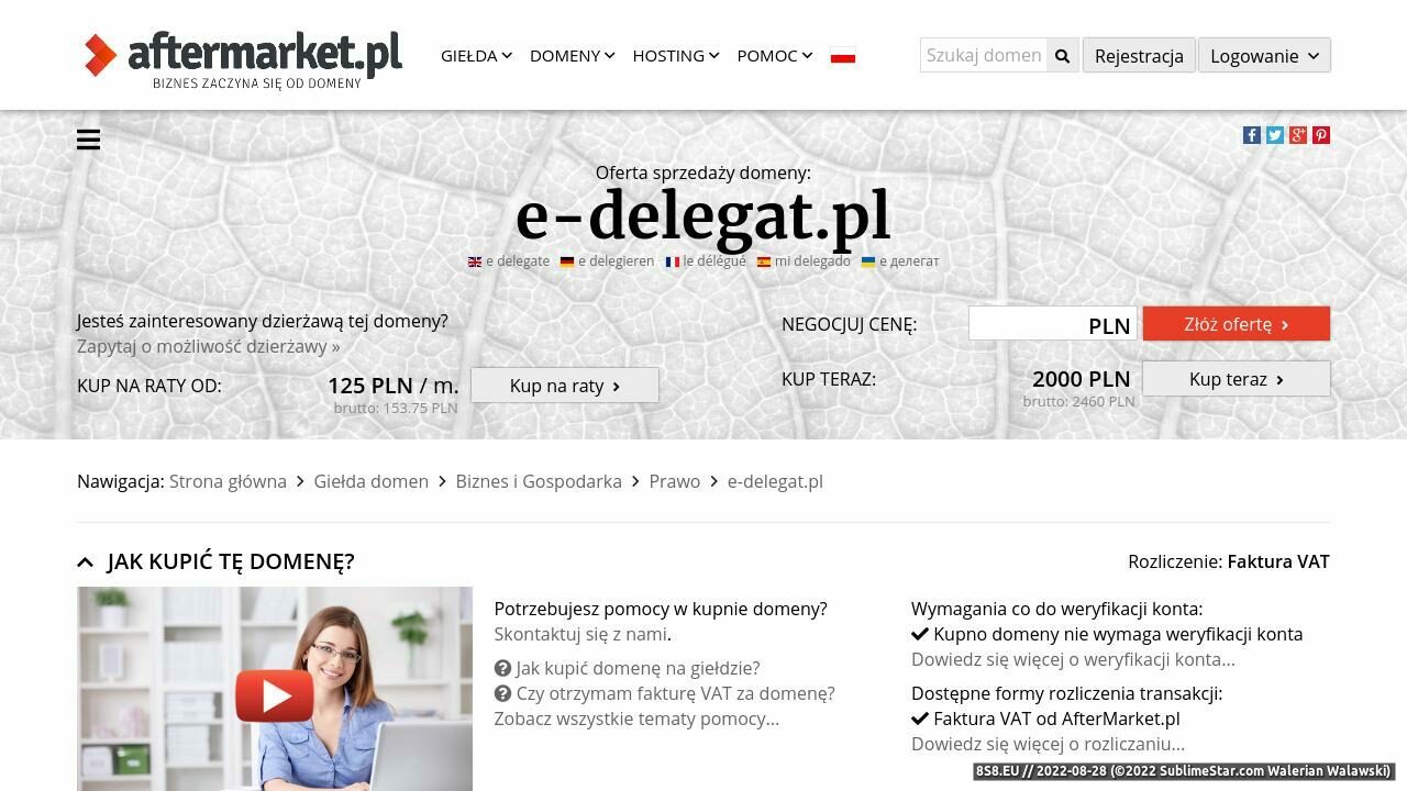 Rozliczanie delegacji online (strona e-delegat.pl - E-delegat.pl)