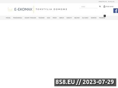 Zrzut strony Sklep EKOMAX - pościele, prześcieradła i poszewki