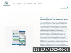 Zrzut strony Peptydy badawcze do zastosowań naukowych i laboratoryjnych