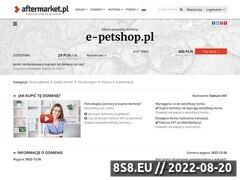 Miniaturka domeny www.e-petshop.pl
