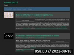 Miniaturka domeny e-wierszyki.pl