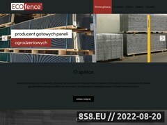 Miniaturka ecofence.pl (Ogrodzenia i architektura ogrodowa z Gabionów - EcoFence)