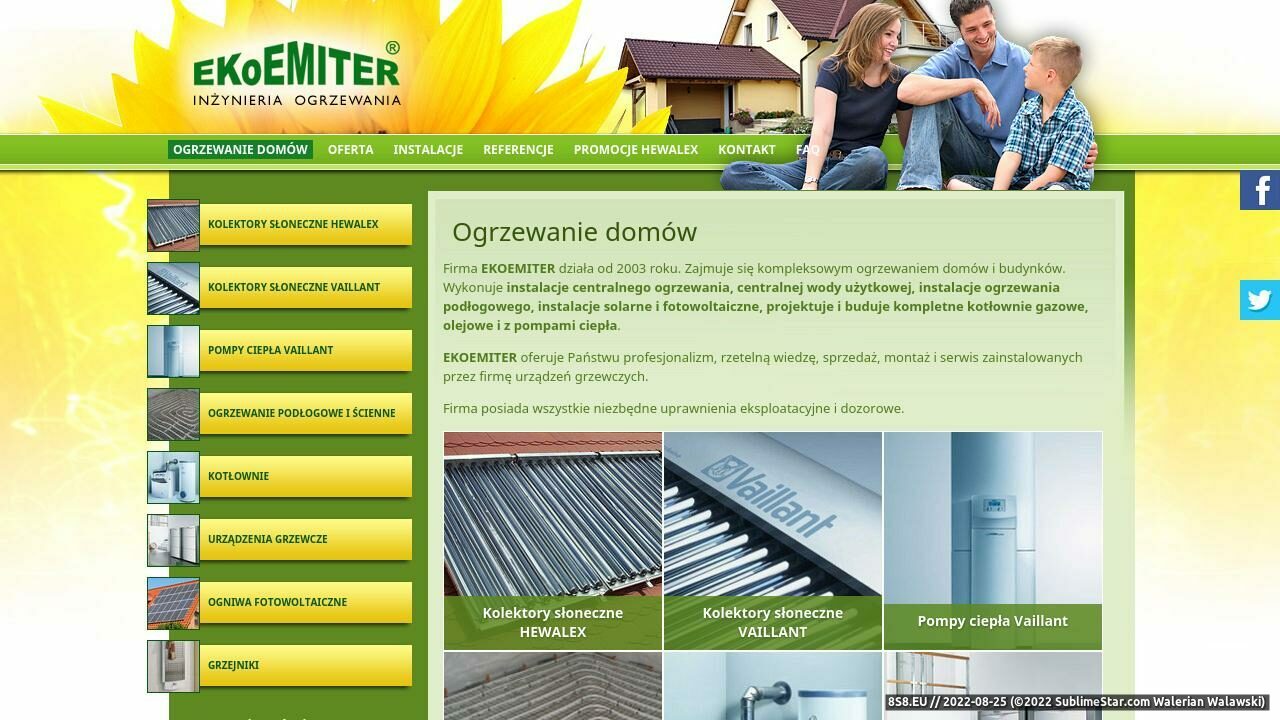 EKOEMITER - Kolektory słoneczne, pompy ciepła (strona ekoemiter.com.pl - Ekoemiter.com.pl)