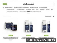 Miniaturka www.ekolezanki.pl (<strong>kosmetyki naturalne</strong>)