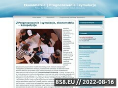 Miniaturka www.ekonometria.4me.pl (Prognozowanie i symulacje)