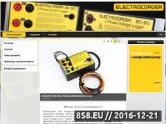 Miniaturka electrocorder.pl (Rejestratory energii elektrycznej)