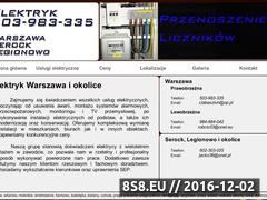 Miniaturka domeny www.elektrycy24.waw.pl
