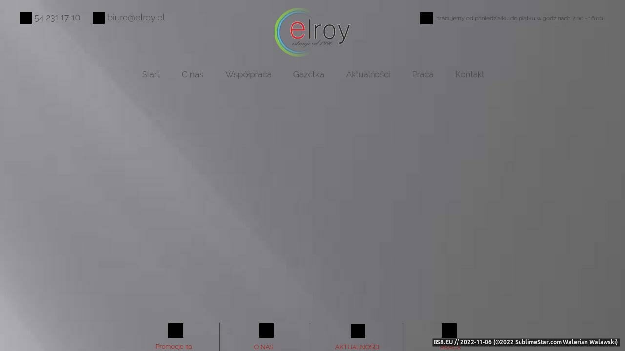 Zrzut ekranu Elroy.pl - internetowy katalog