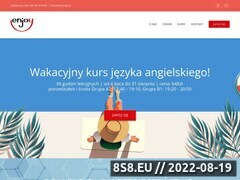 Miniaturka www.enjoy.edu.pl (Najlepsze kursy językowe)