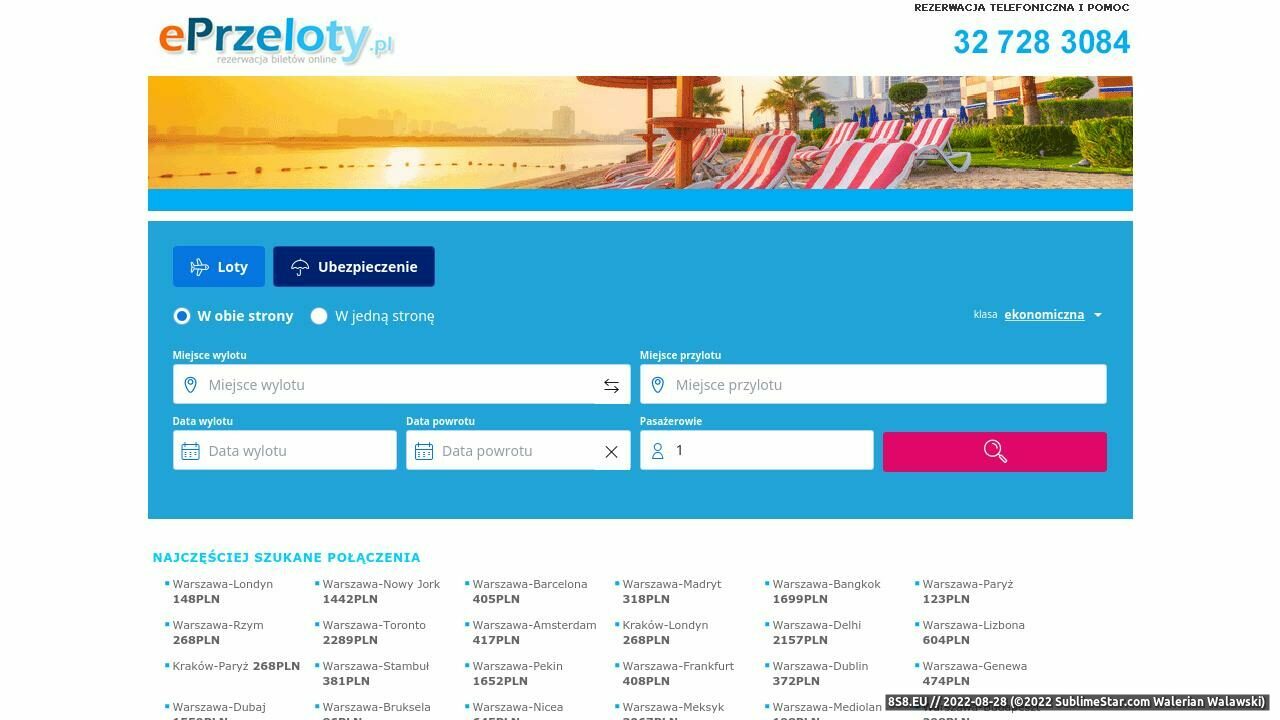 Tanie bilety lotnicze (strona www.eprzeloty.pl - Eprzeloty.pl)