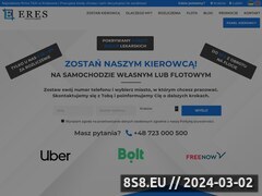 Zrzut strony Partner Uber, FreeNow i Bolt w Krakowie
