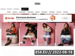 Zrzut strony Moda mska sklep online Escoli