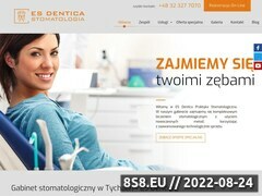 Miniaturka www.esdentica.pl (Klinika stomatologiczna Tychy)