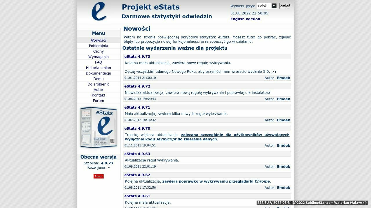 eStats - darmowe statystyki odwiedzin (strona estats.emdek.cba.pl - Estats.emdek.cba.pl)