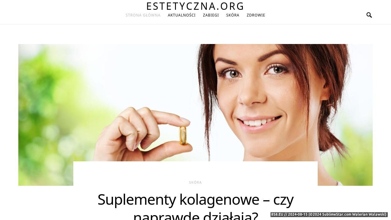 Portal medycyny estetycznej (strona estetyczna.org - Estetyczna.org)