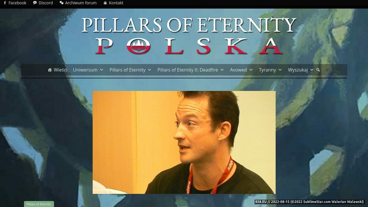 Pillars of Eternity Polska (strona eternityproject.pl - Eternityproject.pl)