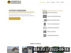Miniaturka fabrykaogrodzen.net.pl (Produkcja ogrodzeń gabionowych w Radomiu)