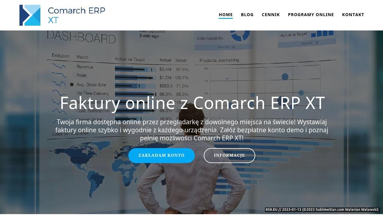 Oprogramowanie dla firm online Comarch ERP XT (strona faktury-online.com.pl - Faktury Online ERP XT)