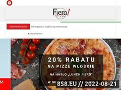 Miniaturka strony Pizza dowz d - sie pizzerii Fiero